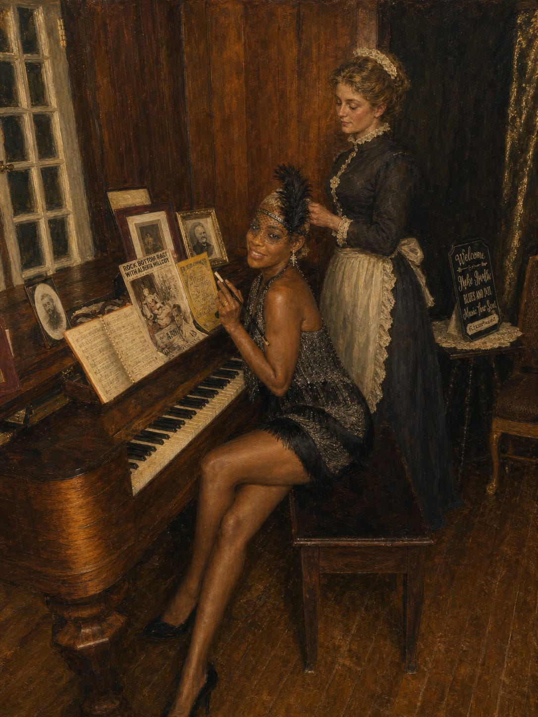 Jakielu at the piano